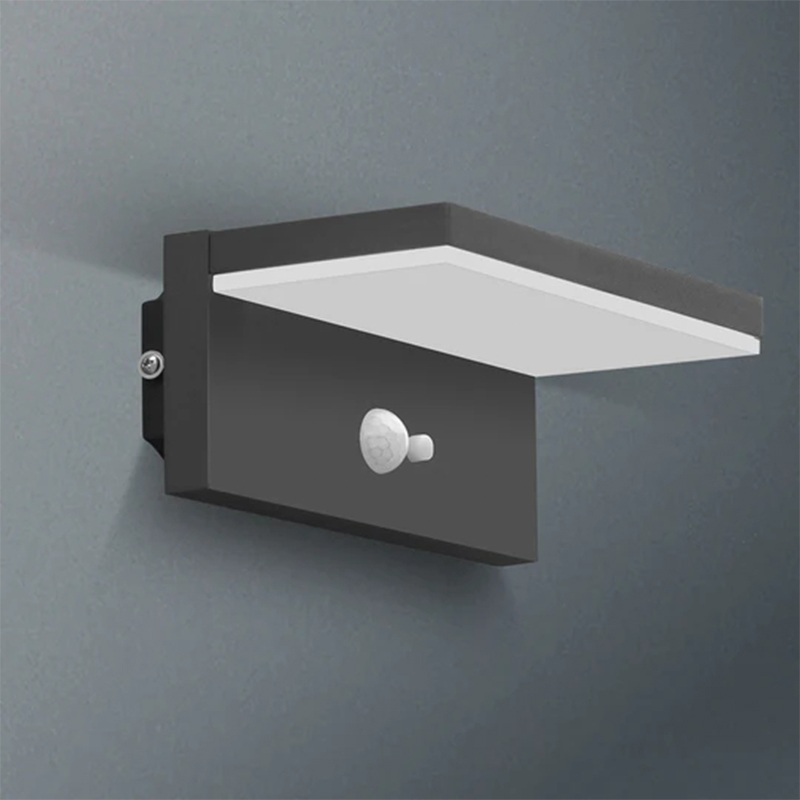17329 IP54، من الغسق إلى الفجر، مصباح حائط خارجي يعمل بالطاقة الشمسية، فانوس LED