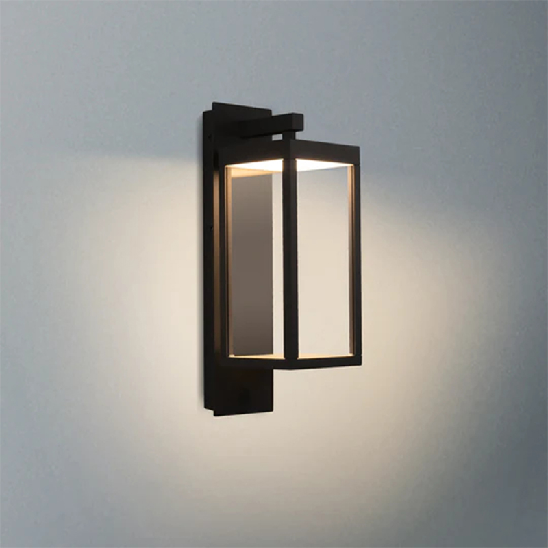 22527 LED أبيض / أسود / رمادي IP54 13W 750Lm مصباح حائط بمستشعر خارجي