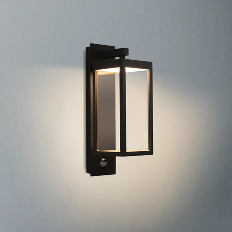 22529 IP54 13W 750Lm LED أسود / أبيض / رمادي مستشعر نهاري / ليلي مصباح حائط خارجي