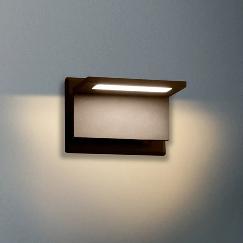 17309 IP54 10W 680Lm LED أسود/رمادي/أبيض مصباح حائط خارجي