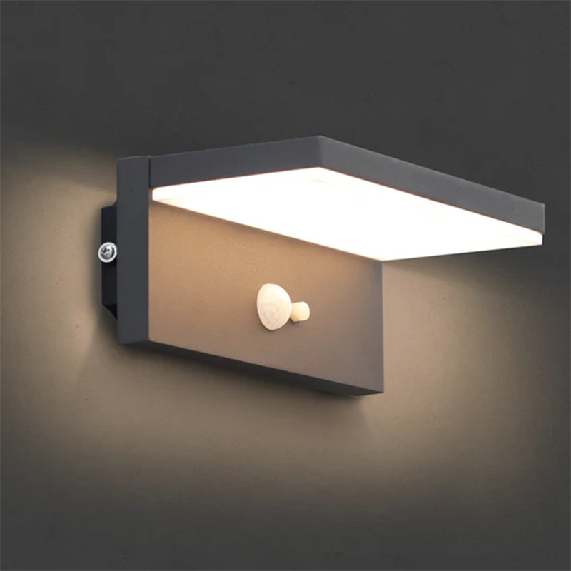 17329 مصباح حائط LED للإضاءة الخارجية بالطاقة الشمسية